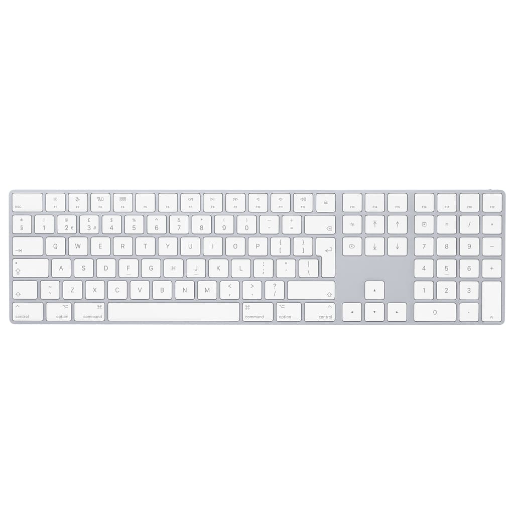 Apple Magic Keyboard with Numeric Keypad ( White - Space Gray )