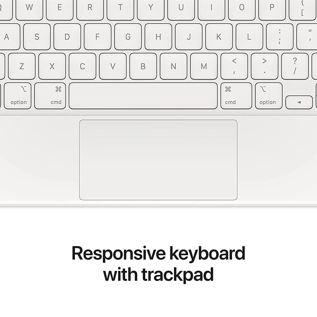 Apple Magic Keyboard - White | Compatible with iPad Pro 11" (1st-4th Gen), 12.9" (1st-6th Gen) & iPad Air (4th-6th Gen) image 3