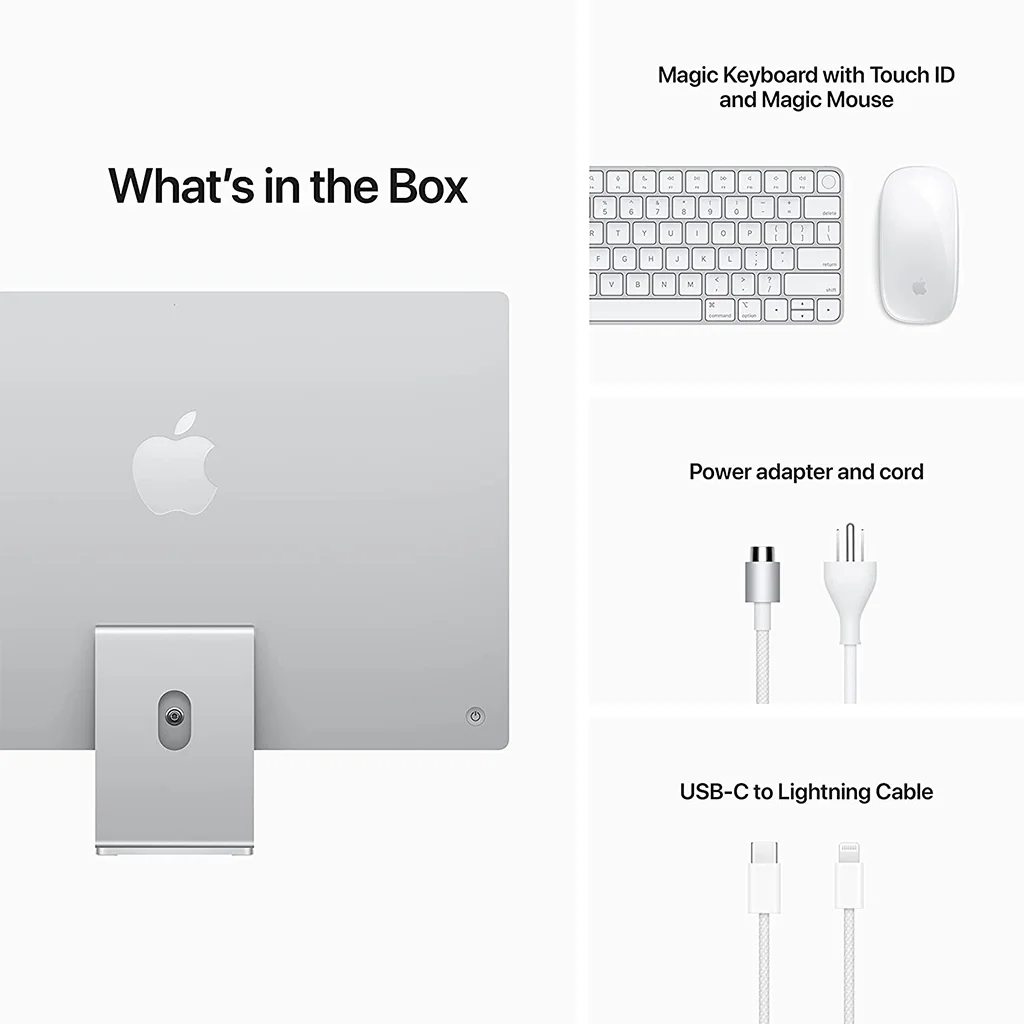 Apple iMac 24-inch M1 Customized (8CPU/8GPU, 8GB Or 16GB RAM, 512GB or 1TB) Arabic & English Versions image 4