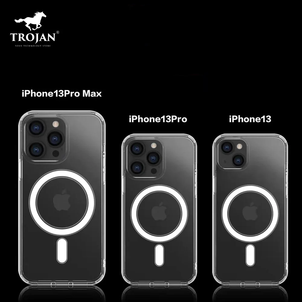 Cover Magnetic Magsafe Transparent For iPhone ( 11 to 13 Pro Max ) image 6