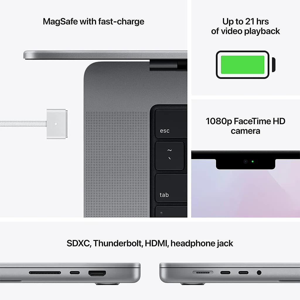 Apple MacBook Pro 16-inch M1 Max (10-CPU/32-GPU, 32GB RAM, 1TB SSD) Space Gray Or Silver Outbox (MK1A3) and (MK1H3) image 4