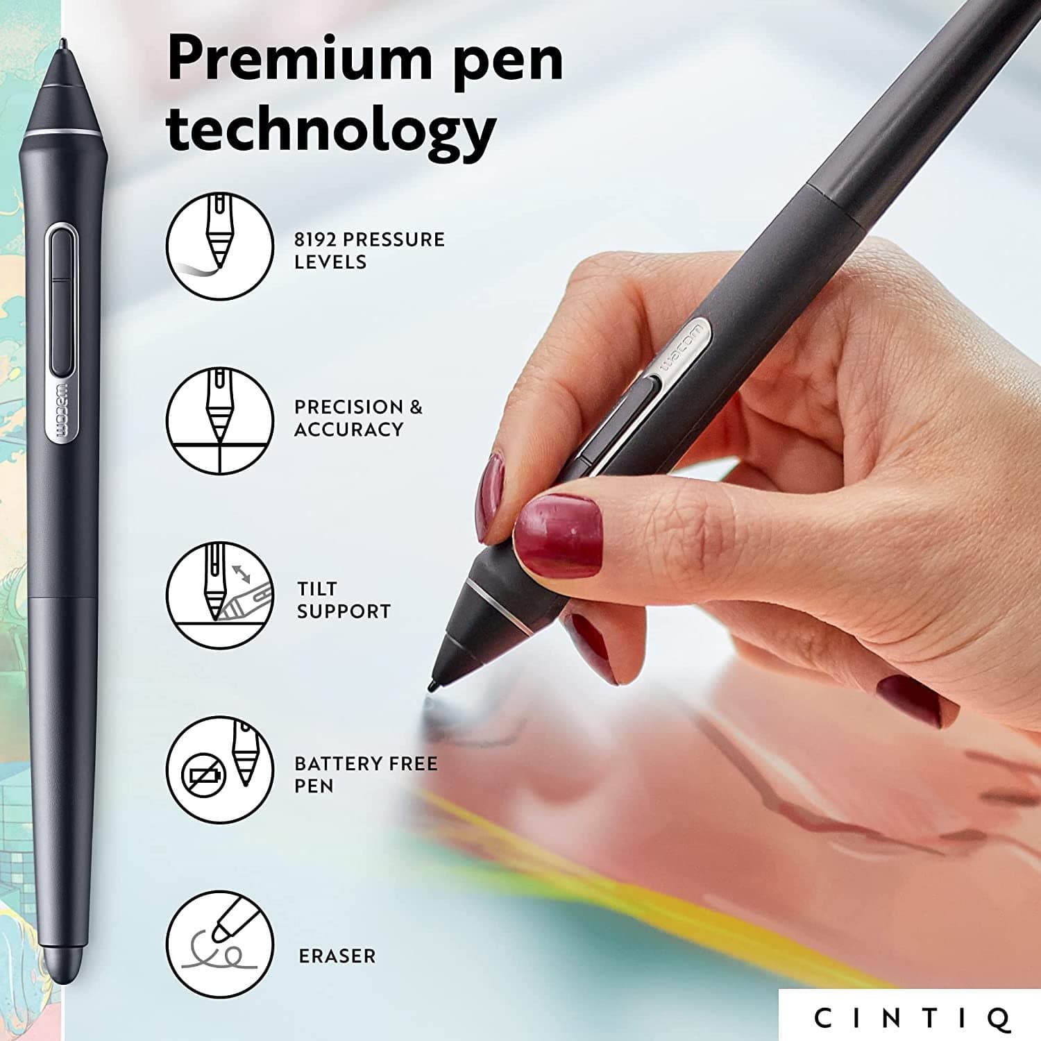 Wacom DTK1660K0A Cintiq 16 Drawing Tablet image 4