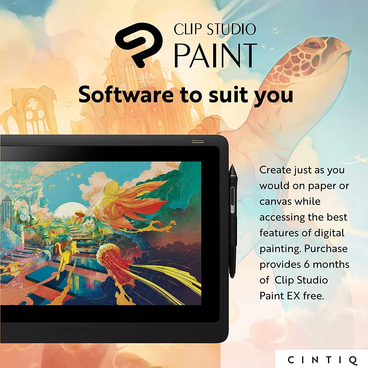 Wacom DTK1660K0A Cintiq 16 Drawing Tablet image 5