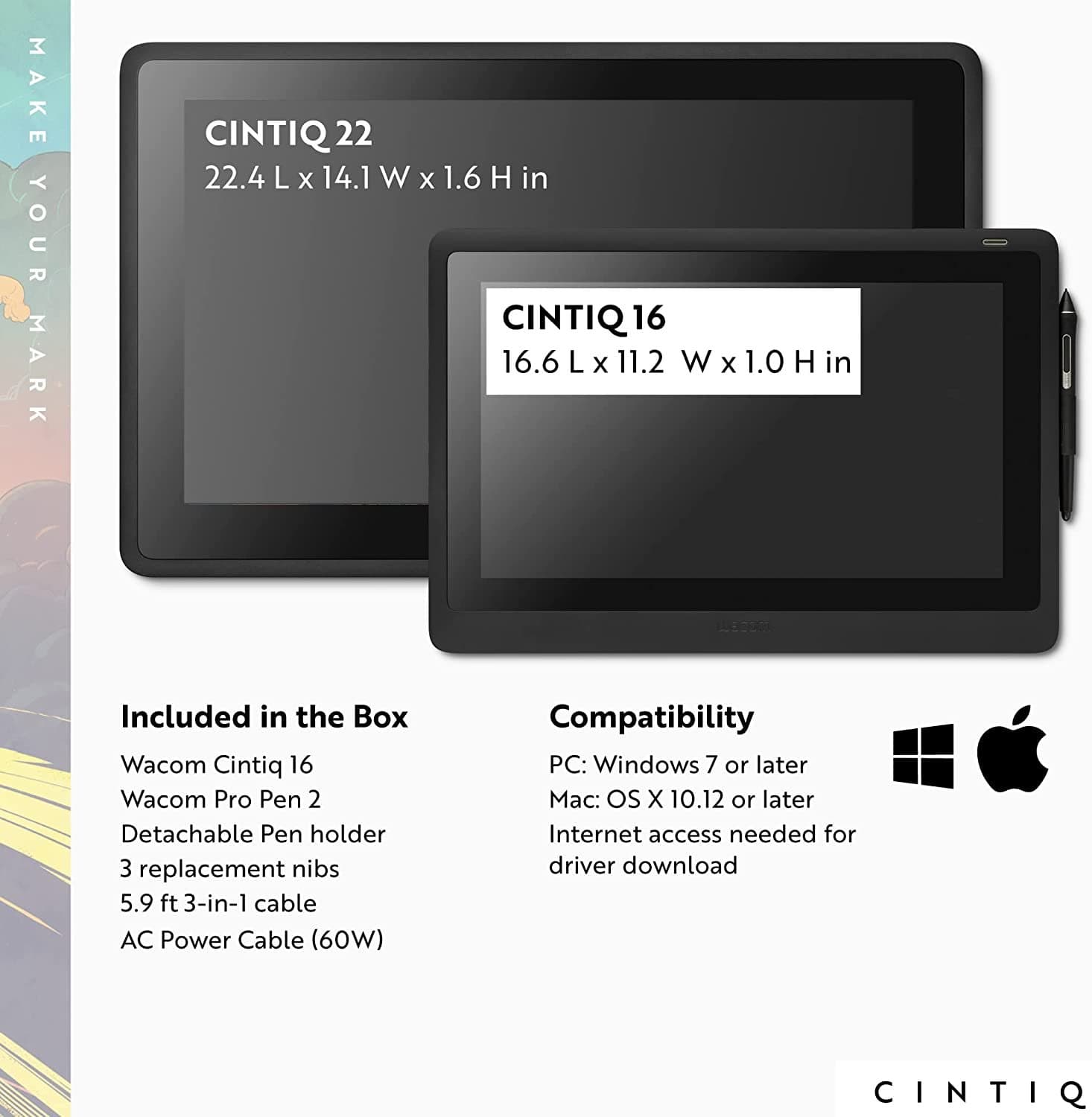 Wacom DTK1660K0A Cintiq 16 Drawing Tablet image 7