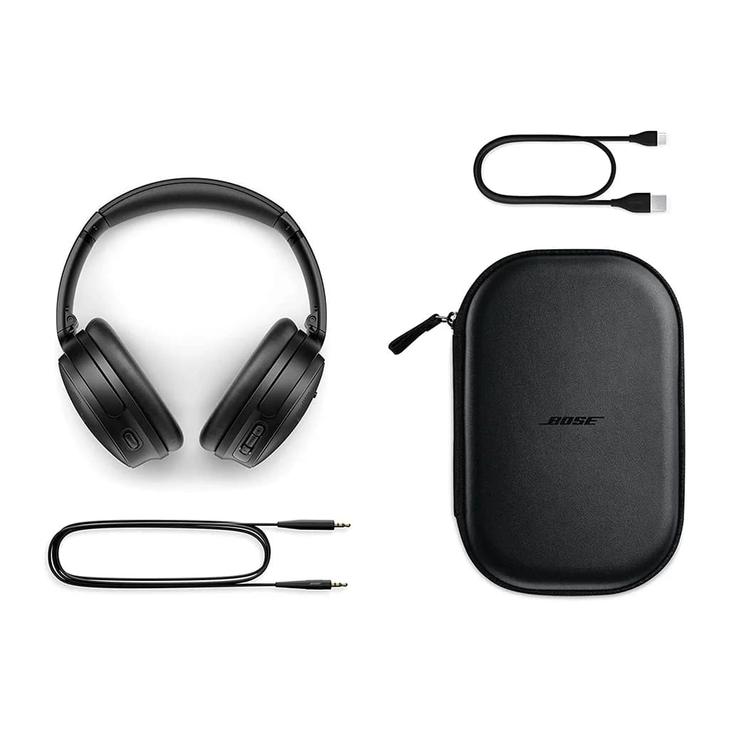 Bose - QuietComfort 45 ( QC45 ), Bluetooth Wireless Noise Cancelling Headphones - Triple Black image 3