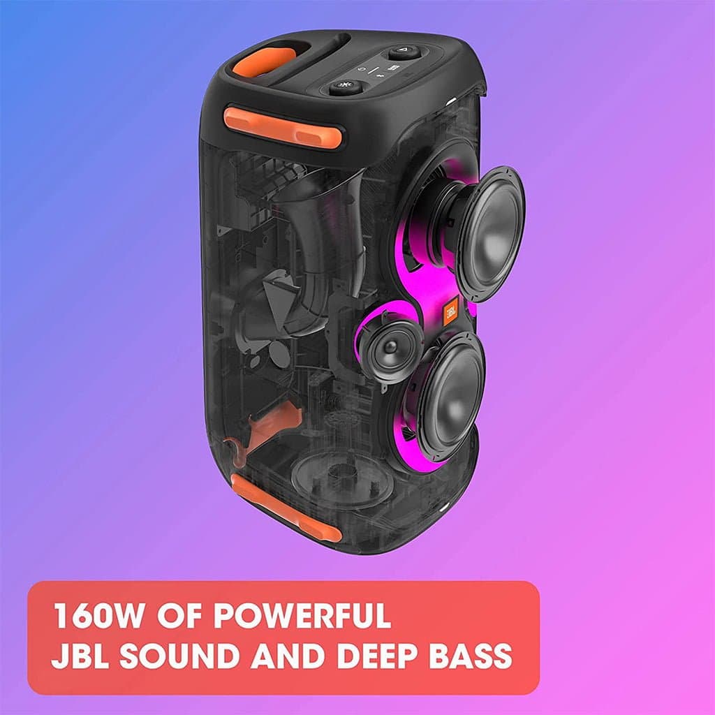 JBL - Partybox 110 Portable Party Speaker with 160W Powerful Sound, Built-In Lights and Splashproof image 5