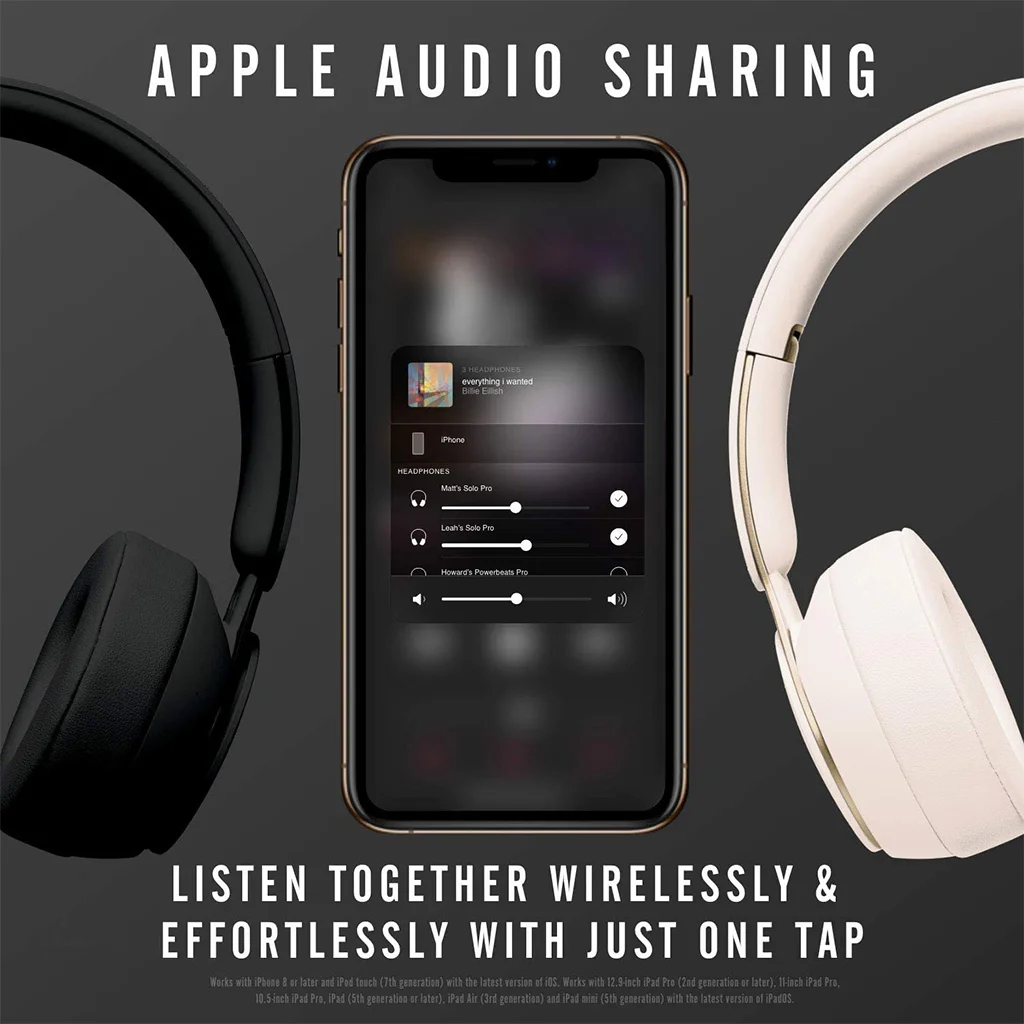 Beats Solo Pro, Class 1 Bluetooth, 40 Hours of Listening Time, Built-in Microphone - Black image 4