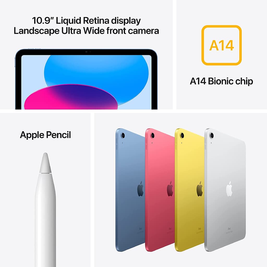 Apple 10.9-inch iPad (Wi-Fi + 5G, 64GB or 256GB) - Blue (10th Generation) image 4