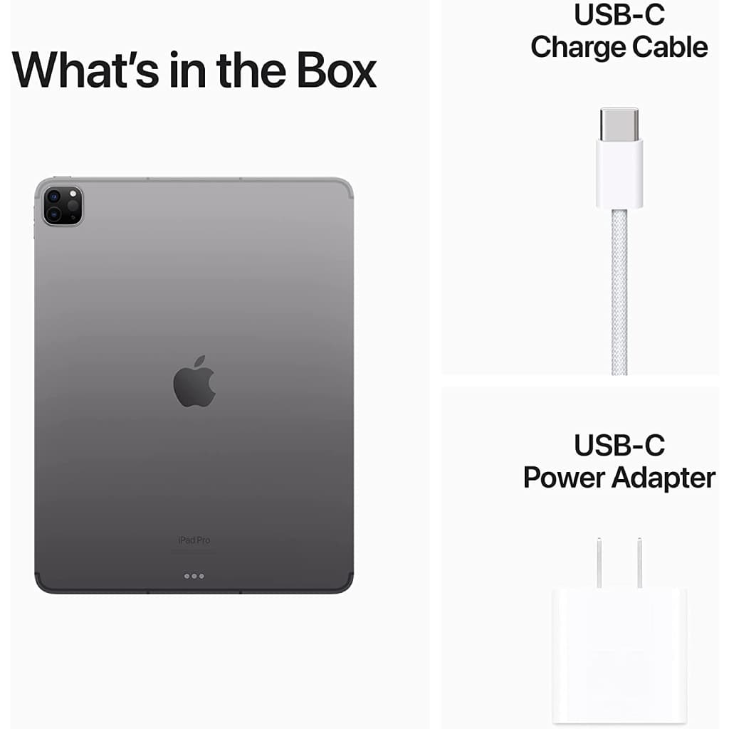 Apple 12.9-inch iPad Pro with M2 Chip (Wi-Fi only or with Celluar, 128gb or 256GB or 512GB or 1TB) - Space Gray (6th Generation) image 7