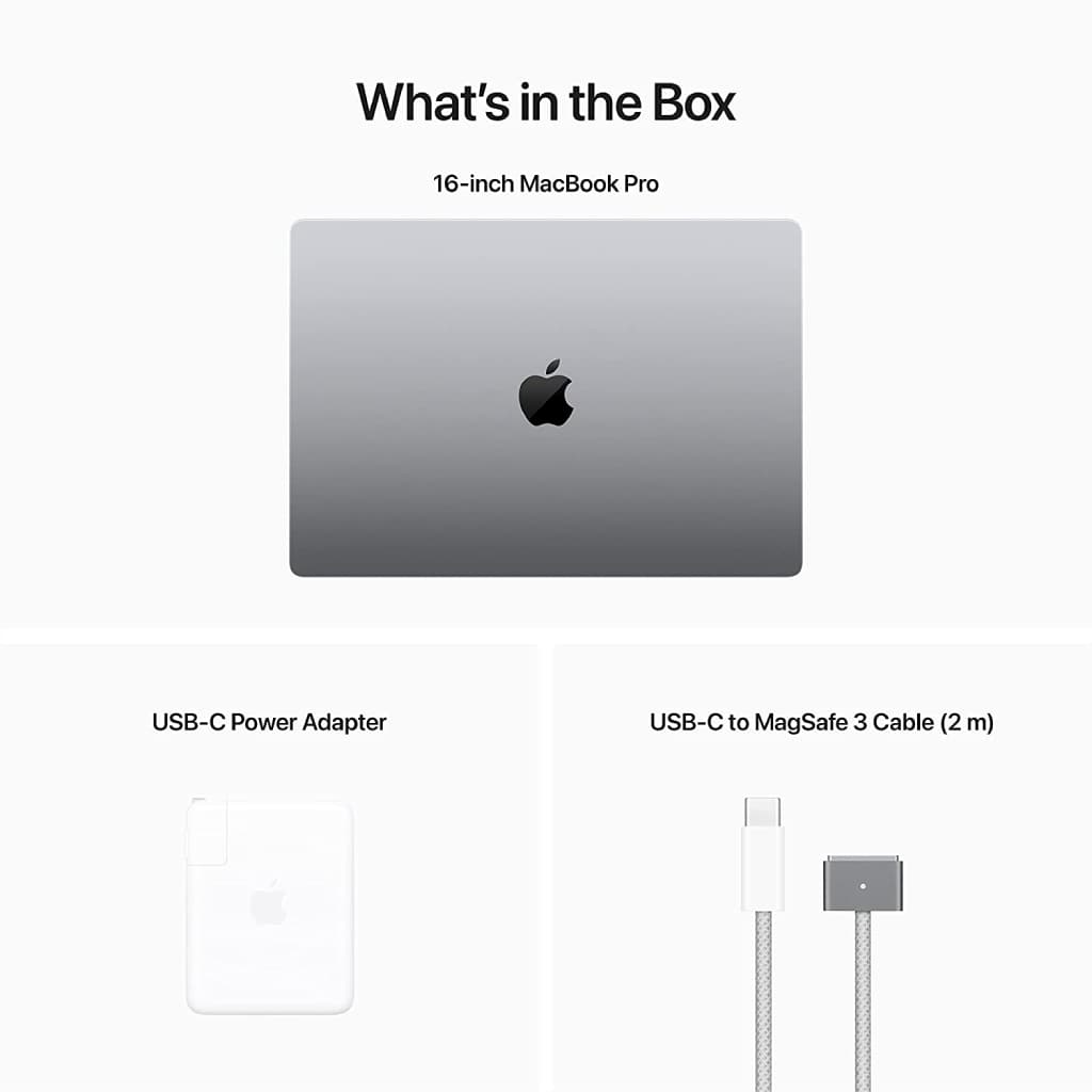 MacBook Pro 16-Inch With M2 Max chip with 12‑core CPU and 38‑core GPU: 16.2-inch Liquid Retina XDR Display, 32GB Unified Memory, 1TB SSD Storage - Space Gray image 6