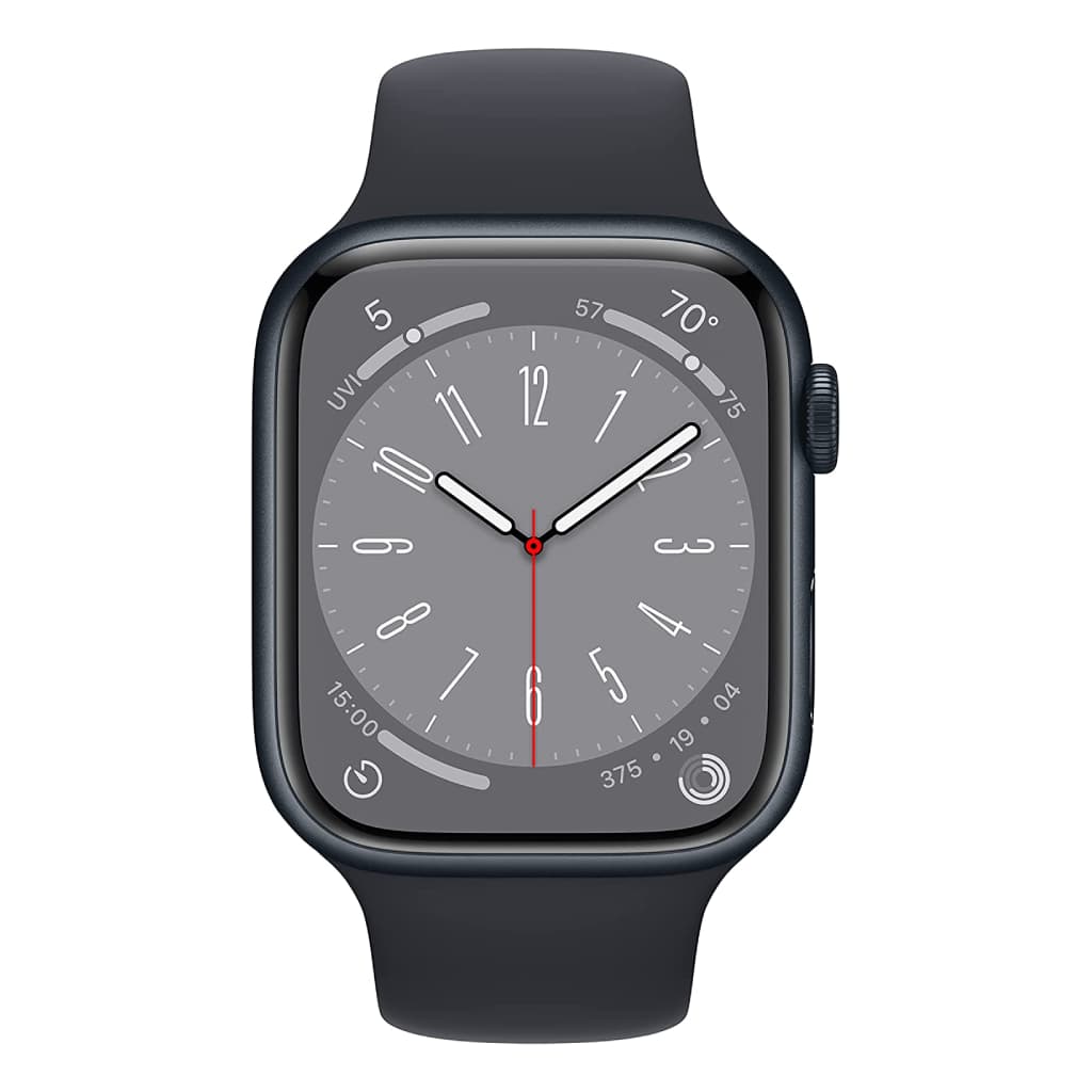 Apple Watch Series 8 45MM, Midnight Aluminum Case with Midnight Sport Band - M/L. Fitness Tracker, Blood Oxygen & ECG Apps, Always-On Retina Display, Water Resistant (Copy) image 2