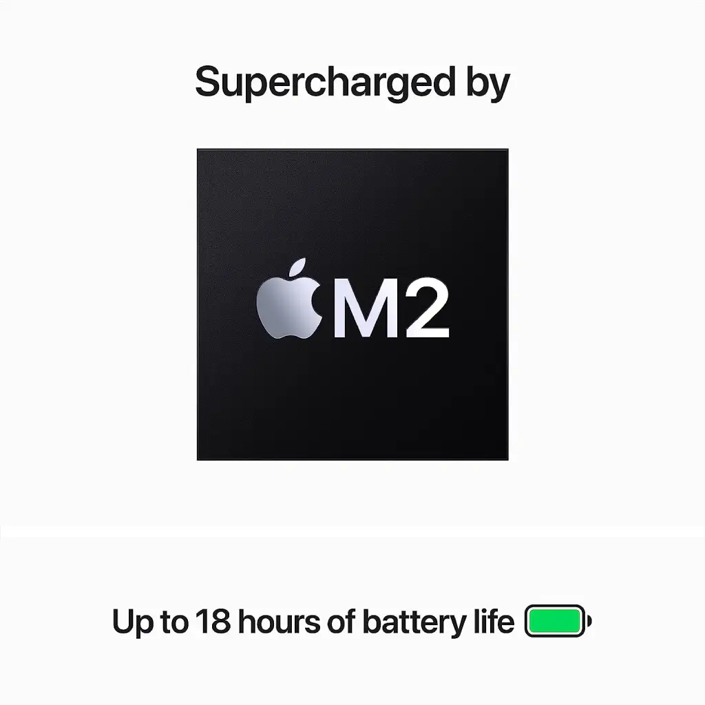 Apple MacBook Air 15inch Customized Liquid Retina Display 2023, with M2 Chip 10C GPU, 16GB Ram, 256GB SSD or 512GB SSD - Midnight image 3