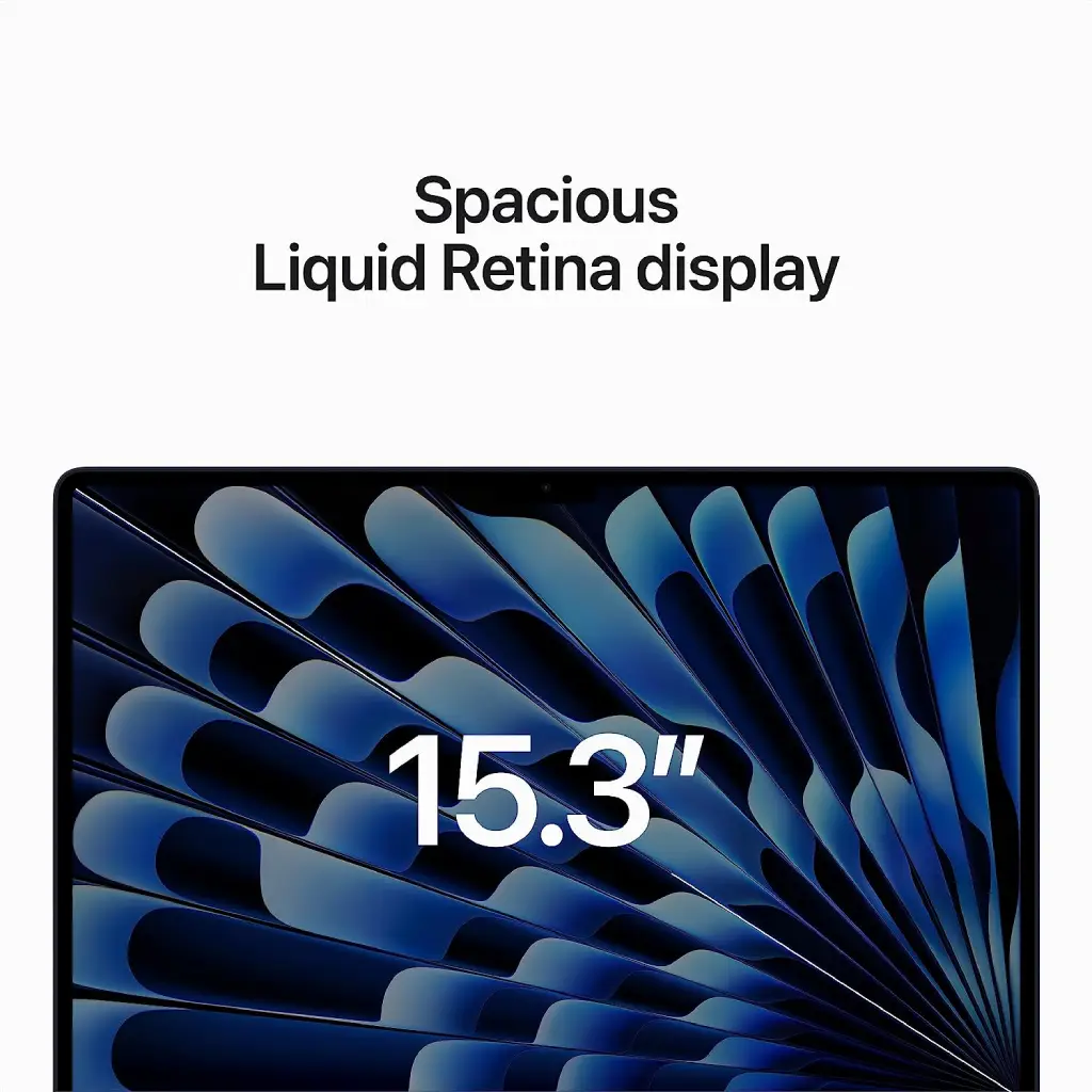 Apple MacBook Air 15inch Customized Liquid Retina Display 2023, with M2 Chip 10C GPU, 16GB Ram, 256GB SSD or 512GB SSD - Midnight image 2