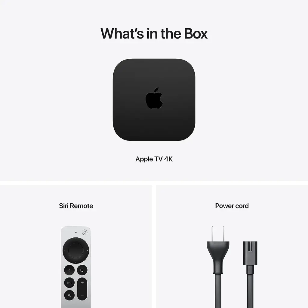 Apple TV WIFI + Ethernet with 64GB or 128GB Storage - 3rd Generation 2022 image 5