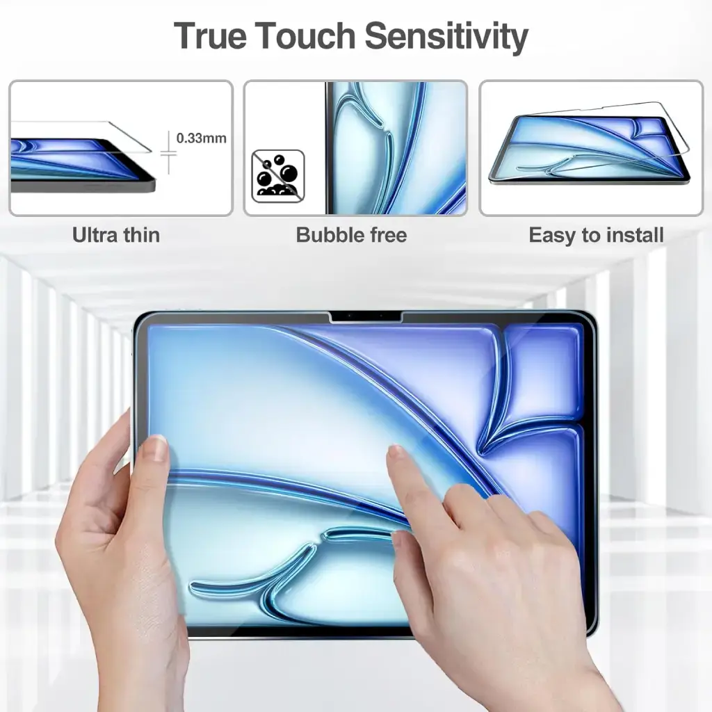Premium Screen Protector for iPad Series – For all Apple iPad Models (iPad, iPad Pro, iPad Air, iPad Mini), Full Coverage, Ultra-Clarity, and Apple Pencil Ready image 3