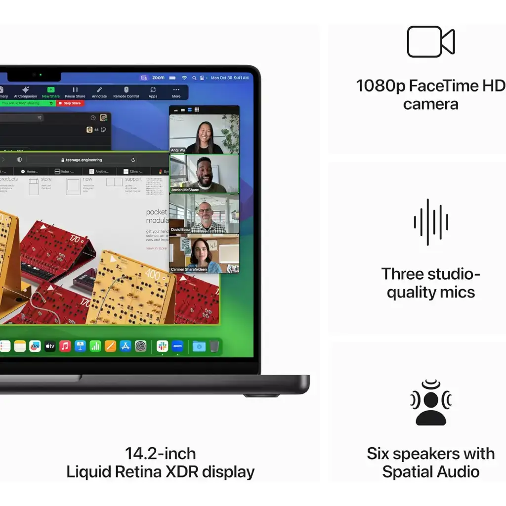 Apple MacBook Pro M3 Pro chip with 11‑core CPU, 14‑core GPU: 14.2-inch Liquid Retina XDR Display, 18GB Memory, 512GB or 1TB SSD - Space Black , (MRX33 - MRX43) image 5
