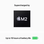 Apple MacBook Air with M2 chip 13-inch Liquid Retina Display, 8GB RAM, 256GB or 512GB SSD - Midnight or Space Gray , (MLY43), (MLXW3) image 4