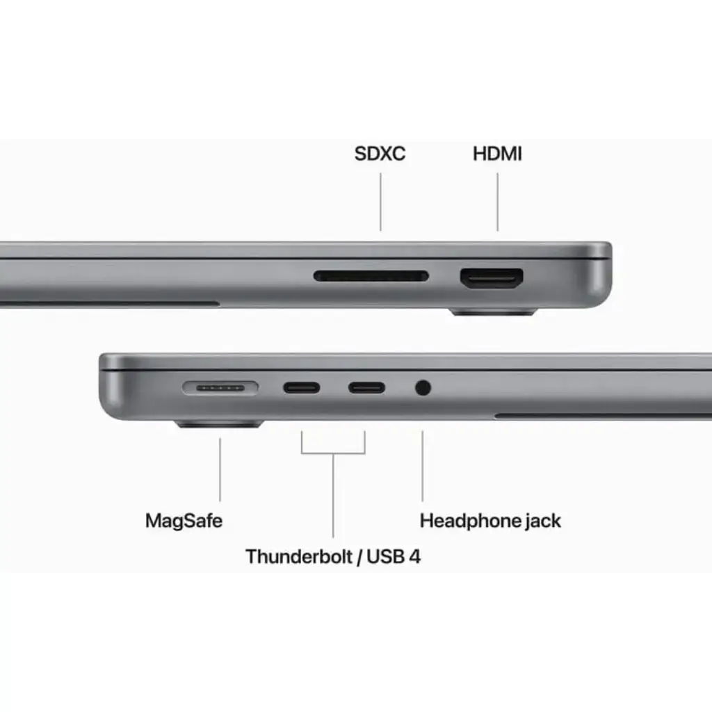 Apple MacBook Pro M3 chip with 8‑core CPU, 10‑core GPU: 14.2-inch Liquid Retina XDR Display, 8GB Memory, 512GB SSD - Space Gray , MTL73 image 3