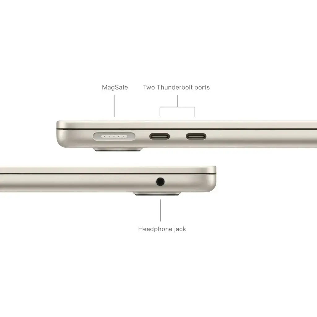 Apple MacBook Air with M3 chip 13-inch Liquid Retina Display, 8GB or 16GB RAM, 256GB or 512GB SSD - Midnight or Starlight , (MRXT3 - MRXW3 - MRXU3) image 2