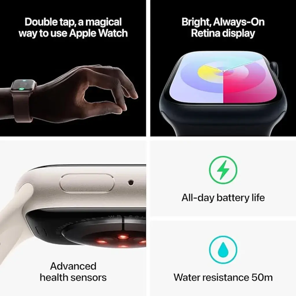 Apple Watch Series 9, 45mm, Midnight image 5