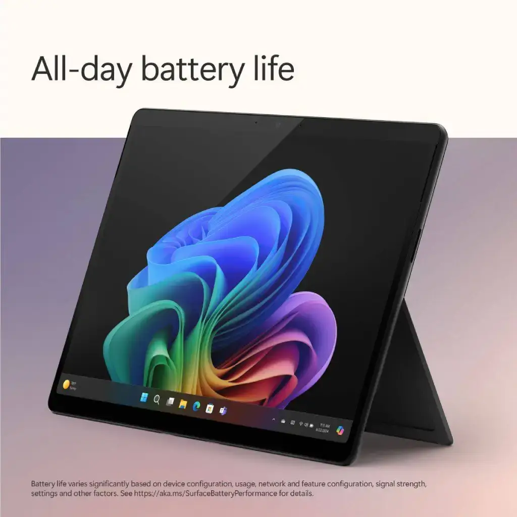Microsoft Surface Pro 11th Edition Copilot+ PC – 13" OLED Touchscreen, Snapdragon X Elite, 16GB RAM, 512GB SSD – Black image 3