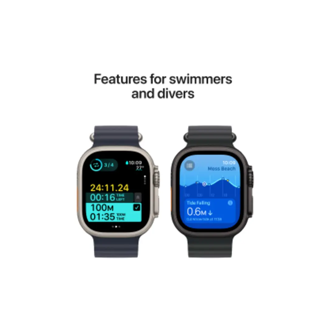 Apple Watch Ultra 2 - 49mm - Black With Black Ocean Band image 4