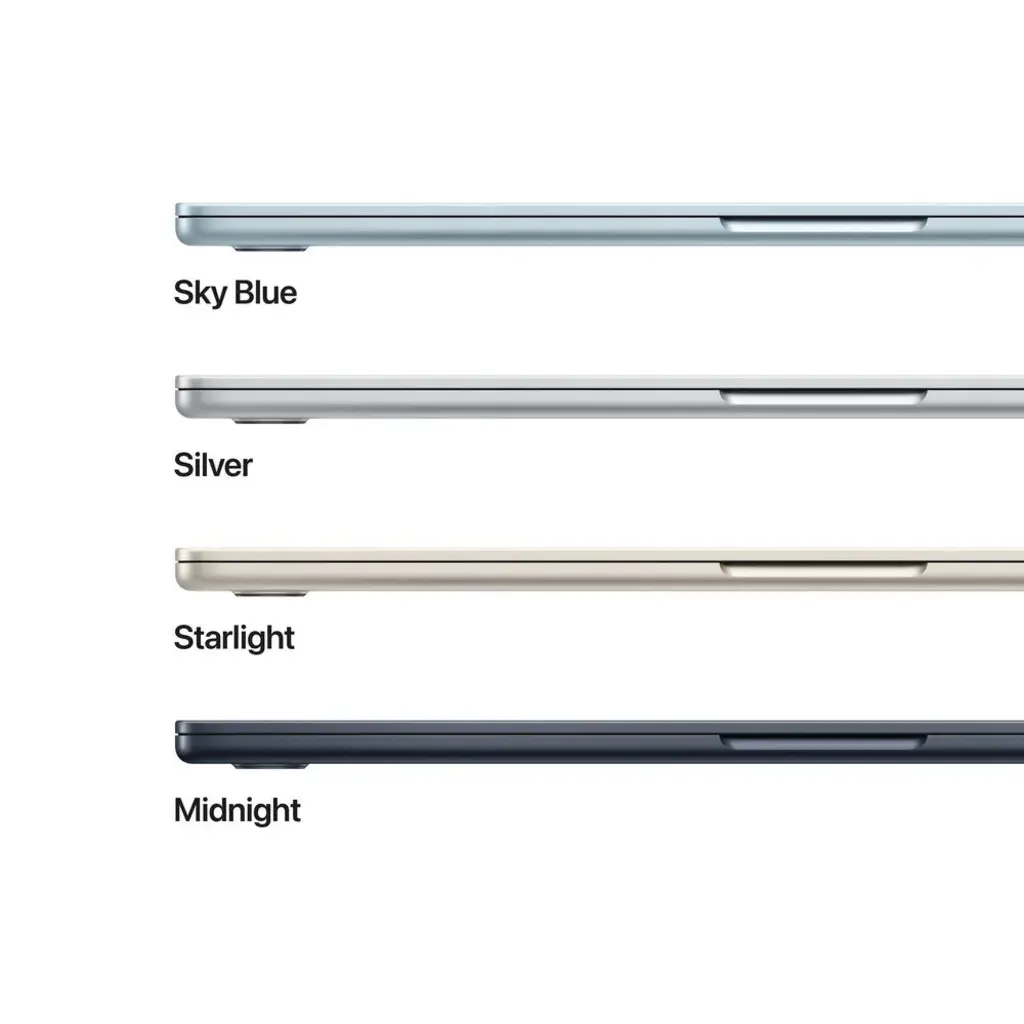 Apple MacBook Air - 13 inch ( M5 ,10CPU-10GPU ) , 24GB RAM-16GB RAM , 512GB-1TB , Midnight - MDHG4, SkyBlue - MDHK4 image 6
