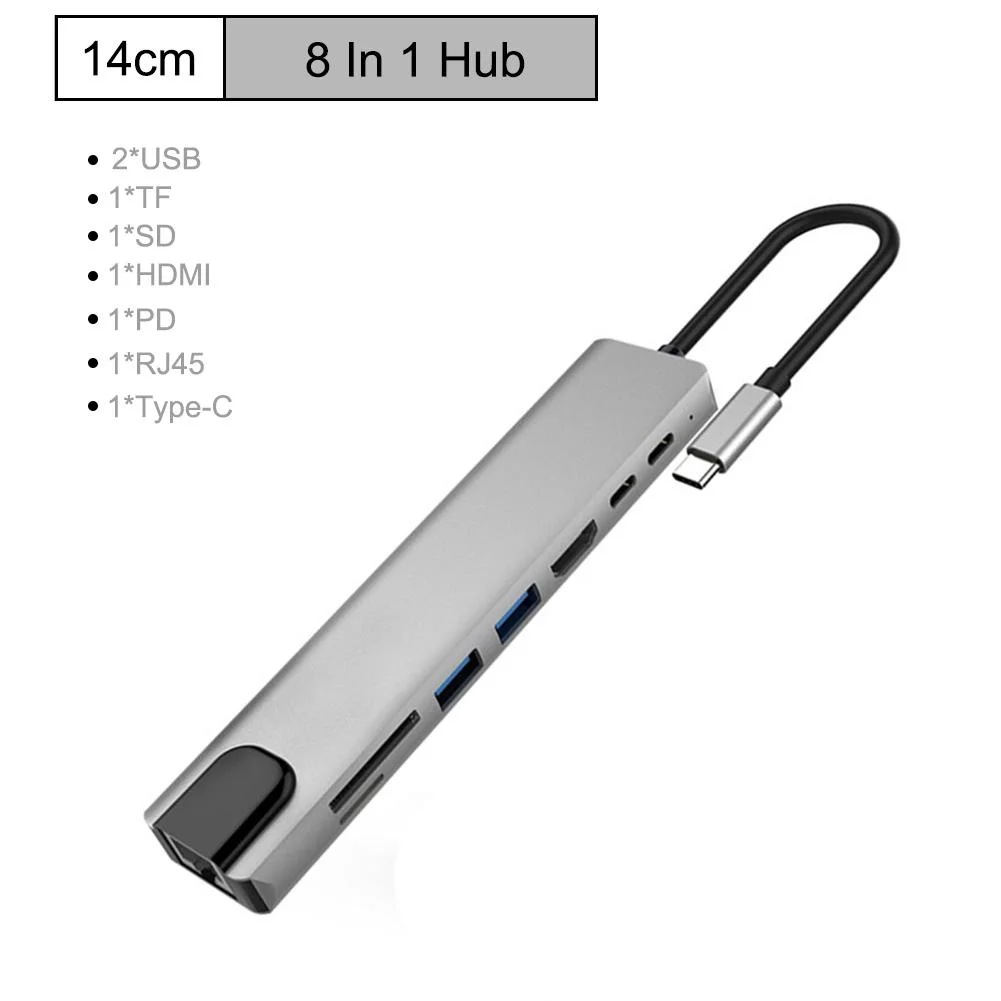 Dual Dock Type-C to 8 ports