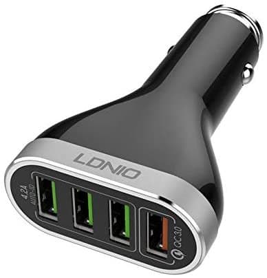 LDNIO Car Charger With 4 USB Ports