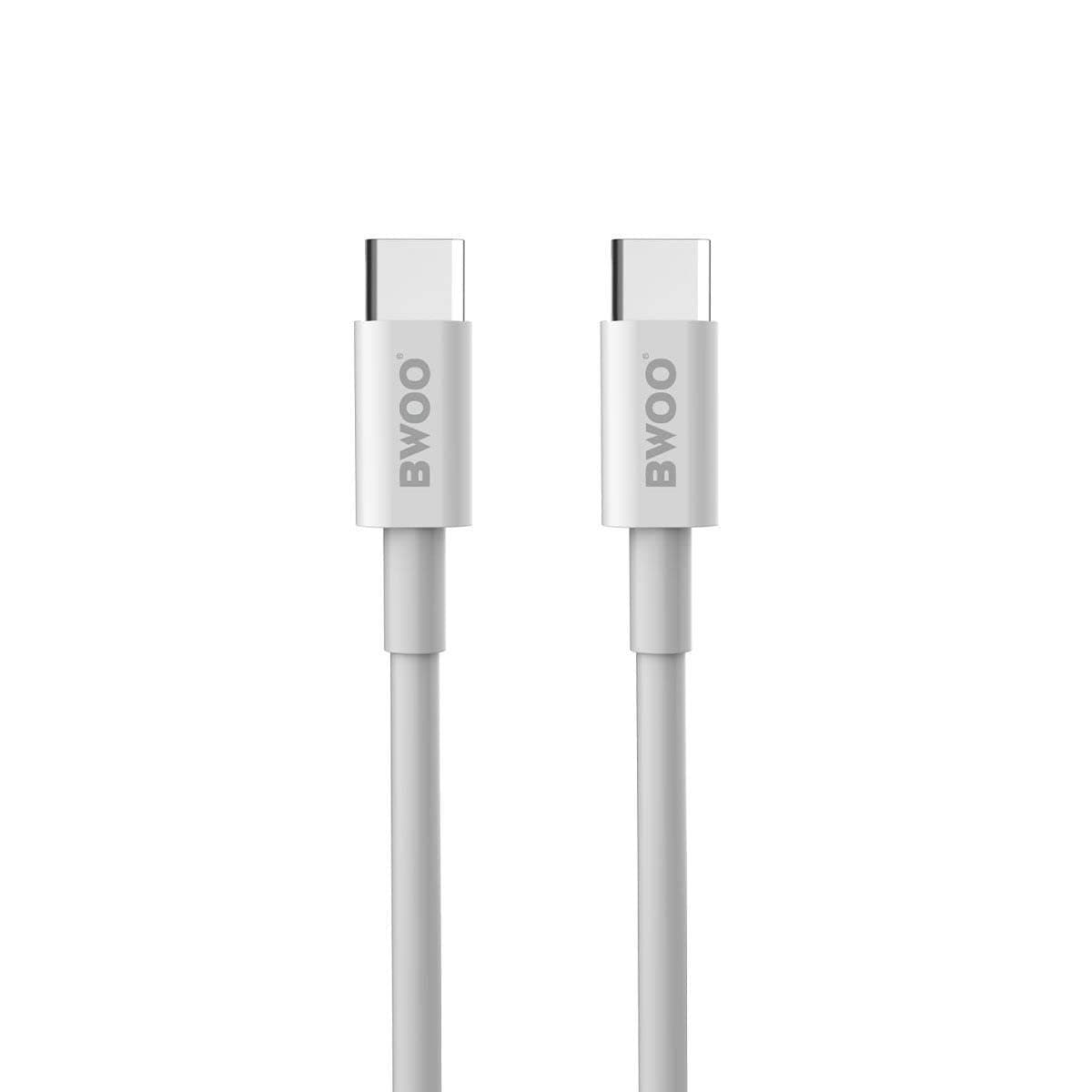 Bwoo USB C Cable to USB C Fast Charging 1-meter Data Cable Type C to Type C Cable are Compatible with MacBook Pro Type-C Devices, iPad Pro, Type-C phones and More 100W PD USB C to USB C Data Cable